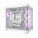 Корпус без блока питания PCCooler C3T700 ARGB WH, Midi-Tower, TG, 4x120мм ARGB, 1xUSB-A 3.0 + 1xUSB-A 2.0 + 1xUSB-C, ATX, mATX, mITX белый, фото11