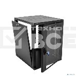 Шкаф ЦМО телекоммуникационный настенный сварной 12U (600 650) съемные стенки, дверь стекло, черный, фото3