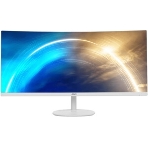 Монитор 34' MSI Pro MP341CQW VA 3440x1440, 100 Гц, 1 мс, 21:9, 300 кд/м2, 2xHDMI, 1xDP, изогнутый, белый, фото10