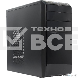Компьютерный корпус InWin POWERMAN ES726BK USB 3.0 (Mini Tower, mATX, 450W PM-450ATX, USBx2, USB 3.0x2 + Audio, черный) <6120259>