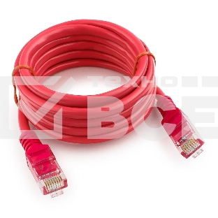 Патч-корд UTP Cablexpert кат.5e, 2м, литой, многожильный (розовый)