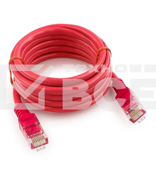 Патч-корд UTP Cablexpert кат.5e, 2м, литой, многожильный (розовый)