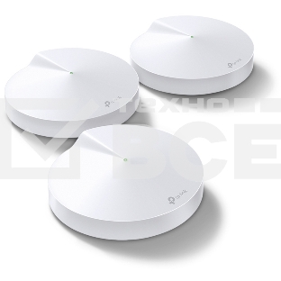 Маршрутизатор TP-Link TP-Link DECO M5(3-PACK) AC1300 Домашняя Wi-Fi система, чипсет Qualcomm, два диапазона (Dual-Band), поддержка стандартов 802.11ac/a/b/g/n, 717 МГц четырехъядерный процессор, Bluetooth 4.2, 2 гигабитных порта Ethernet, 1 порт USB Type-
