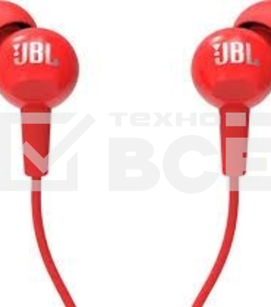 Наушники JBL Гарнитура C100si красный