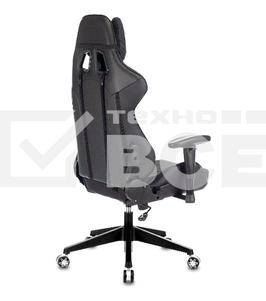 Кресло игровое Бюрократ VIKING 4 AERO BLACK EDITION черный искусст.кожа/ткань