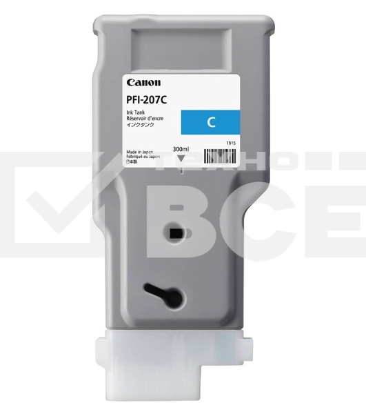 Картридж струйный Canon PFI-207 C голубой для для iPF680/685/780/785 300ml (8790B001)