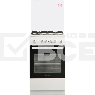 Газовая плита De Luxe 5040.30г(кр)чр белый