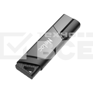 Флеш диск Netac U336S NT03U336S-064G-30BK, 64Gb, USB3.0, пластиковая с защитой от записи
