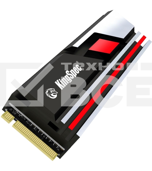 Накопитель SSD KingSpec XG7000-2TB PRO, 2Tb, M.2 2280, PCIe 4.0 x4, NVMe, R/W 7400/6600, с радиатором