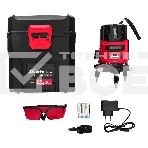 Лазерный уровень CRX-30R, 30 м, красный луч, батарейки, резьба 5/8