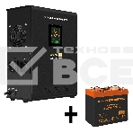 Комплект ИБП EX295997RUS + батарея 55Aч EX285652RUS 1шт (инвертор, синус, для котла, настенный) ExeGate FineSine SX-1000.LCD.AVR.2SH <1000VA/600W, чистая синусоида, цветной LCD-дисплей, AVR, 2*Schuko, линейно-интерактивный, крепление настенное/универсальн, фото2