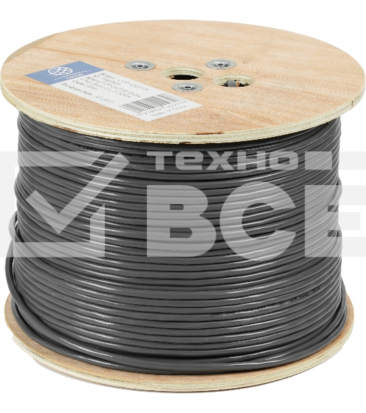 Кабель сетевой Ningbo FTP 4 пары cat5E solid 0.5мм Cu molded 305м серый