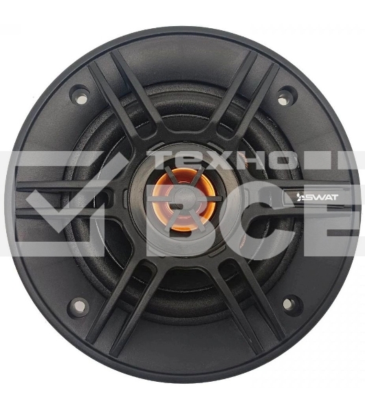 Колонки автомобильные Swat SP-C4 130Вт 88дБ 4Ом 10см (4дюйм) (ком.:2кол.) коаксиальные двухполосные