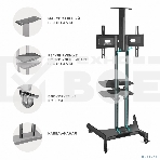 Стойка для телевизора с кронштейном ONKRON TS1552 40