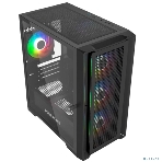 Компьютерный корпус Powercase Alisio Micro X4B V2, Tempered Glass, 4х 120мм ARGb fans, ARGb HUB, черный, mATX (CAMCXB-A4), фото7