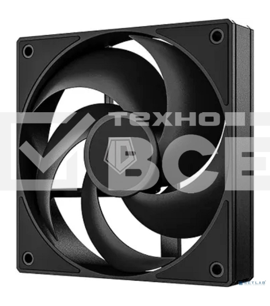 Вентилятор для корпуса ID-Cooling AS-140-K черный, 140 мм, 1800 об/мин, 24.9 дБ, 4 pin