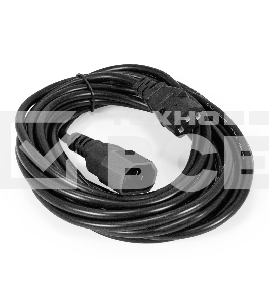 Кабель питания ExeGate Special EC-5S (C13->C14, 3*0.5mm2, CCA, черный, 5м)
