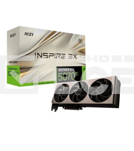 Видеокарта MSI GeForce RTX 5070 Ti 16G INSPIRE 3X OC