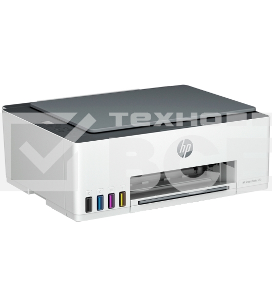 МФУ струйный HP Smart Tank 580 AiO (1F3Y2A), A4, цветной, печ. до 22 стр/мин. (ч/б) до 16 стр/мин. (цвет), 1200 x 1200 dpi, USB, Wi-Fi, Air Print, Mopria
