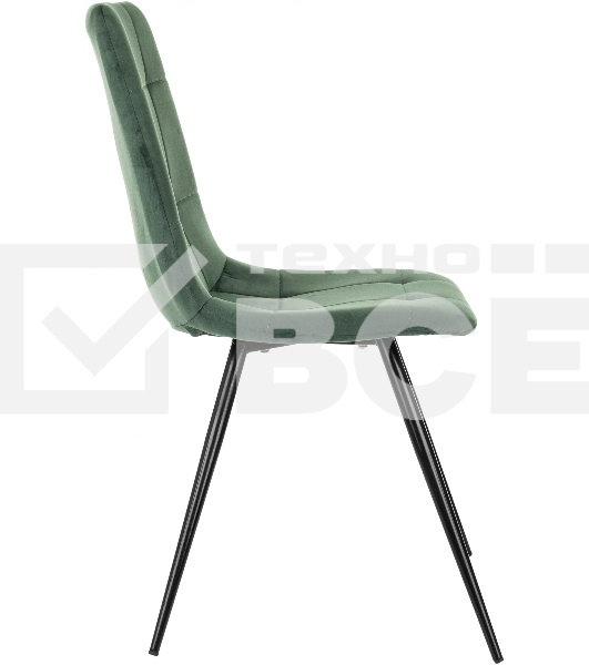 Стул для дома Бюрократ CH-K1_4 комплект 4 шт зеленый Holland 30 металл черный на ножках (CH-K1_1/HL30_4)