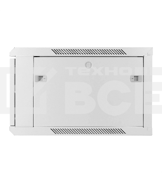 Шкаф телекоммуникационный 19' настенный 6U ExeGate EC-WM-6U.600.M.GREY (19', 6U, 600x600x370 мм (ШхГхВ), передняя дверь металл, съемные боковые панели, пыле- и влагозащита IP23, светло-серый RAL 7035)