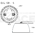 Датчик движения с сенсором освещенности Вартон DA2-SEN1-S, для накладного монтажа, IP20, фото3