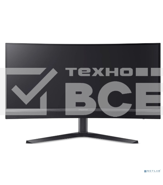 Монитор 34' Acer Predator X34V3bmiiphuzx VA 3440x1440, 180 Гц, 1 мс, 21:9, 1000 кд/м2, 2xHDMI, 1хDP, USB-C, изогнутый, 1x3.5 мм, черный