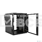 Шкаф ЦМО телекоммуникационный настенный сварной 12U (600 650) съемные стенки, дверь стекло, черный, фото4