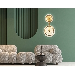 Настенный светодиодный светильник Ambrella light LH31118/2 BS/CL латунь/прозрачный 15W 3000K 200*90*390, фото3