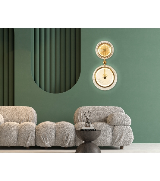 Настенный светодиодный светильник Ambrella light LH31118/2 BS/CL латунь/прозрачный 15W 3000K 200*90*390