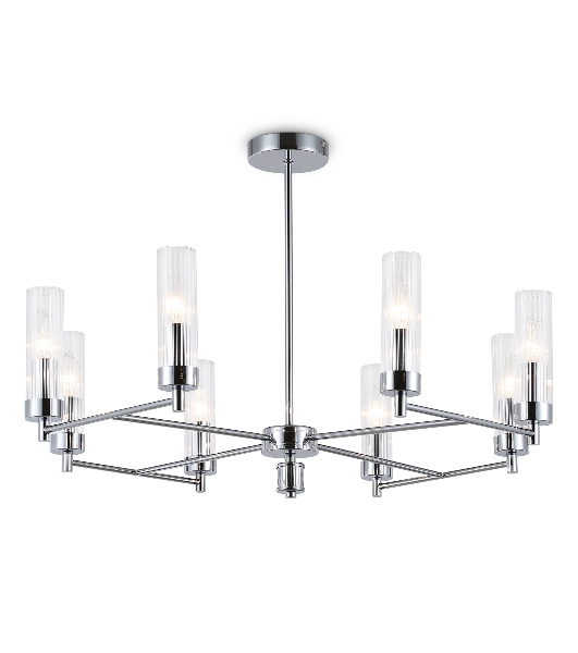 Люстра Ambrella light LH55152/8 CH/CL хром/прозрачный E14/8 max 40W D765*520