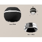 Светильник Ambrella Light XS1102011 SBK/PSL черный песок/серебро полированное MR16 GU5.3 LED 3W 4200K (C1102, N7032), фото 1