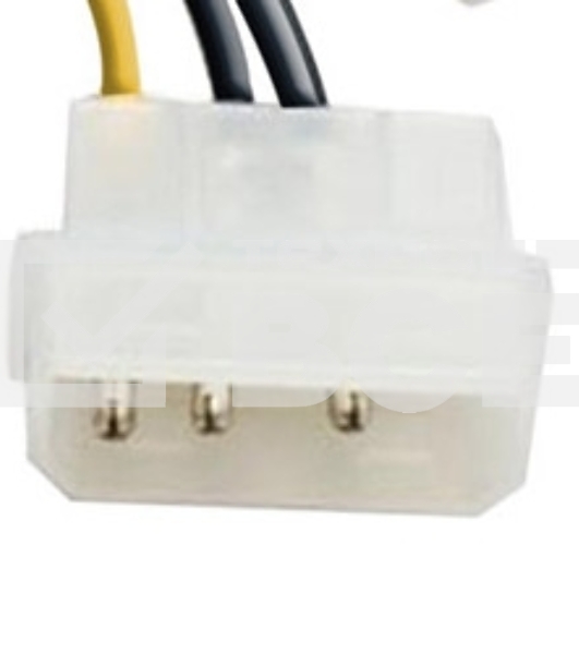 Переходник питания PCI-Express 6pin (от 2х разъемов Molex (IDE) блока питания), 15см Exegate EX138937RUS