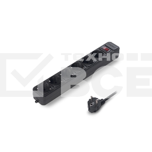Сетевой фильтр ExeGate EX119391RUS SP-6-1.8B (6 розеток, 1.8м, евровилка, черный)