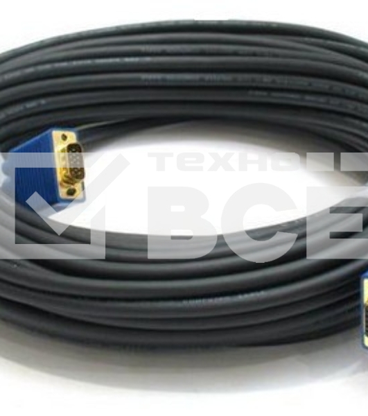 Кабель VGA DB15 (m)/DB15 (m) 20м феррит.кольца