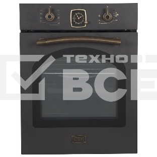 Встраиваемая электрическая духовка Korting OKB 4941 CRN / 59.6 х 45 x 55 см, Духовой шкаф в ретро-дизайне, ширина 45 см, аналоговые часы в классическом стиле Frank Muller, таймера с функцией отключения, 9 режимов нагрева, объем духовки 45 л, телескопическ
