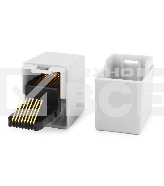 Коннектор проходной адаптер RJ45 Gembird Соединитель RJ-45F/RJ-45F  TA350/1