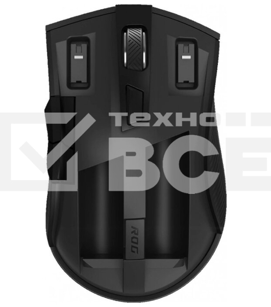 Мышь беспроводная ASUS ROG Strix Carry черный, 7200 dpi, радиоканал, Bluetooth, USB, кнопки - 6