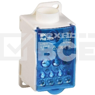 Распределительный блок Iek RBD-250 на DIN-рейку РБД-250А