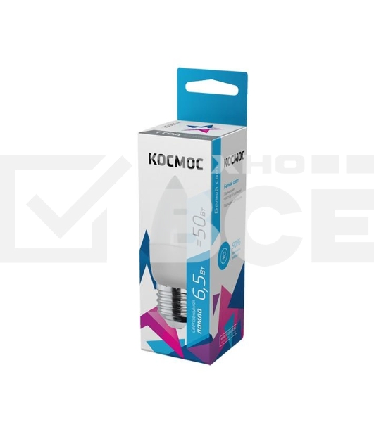 Лампа светодиодная LED BASIC CN 6.5Вт 220В E27 4500К Космос LkecLED6.5wCNE2745