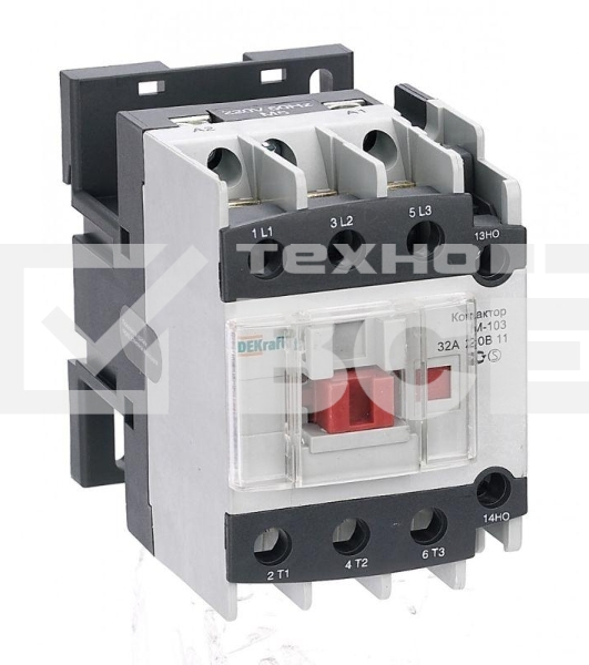 Контактор КМ-103 32А 220В АС3 1НО+1НЗ DEKraft 22123DEK