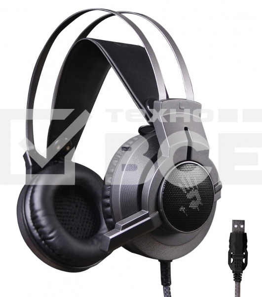 Наушники с микрофоном A4Tech Bloody G437 черный 1.8м мониторные оголовье (G437)