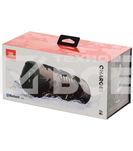 Портативная акустика JBL Charge 5, камуфляж