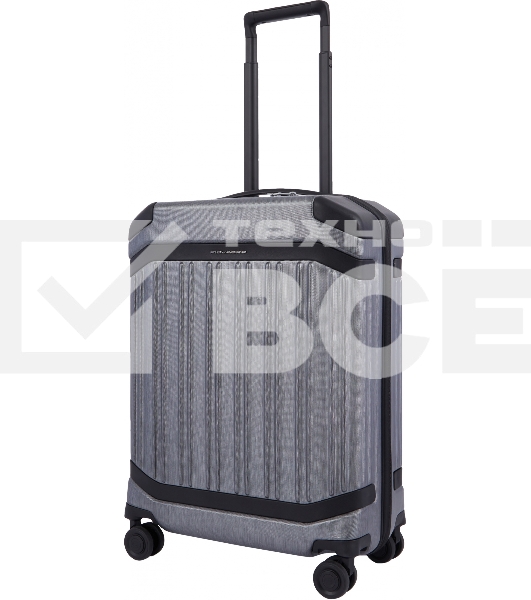 Чемодан Piquadro PQ LIGHT PREMIUM (BV4425PQLP/GRN) 40x55x20 см 37л. 2.8кг. поликарбонат/алюм./натур.кожа серый