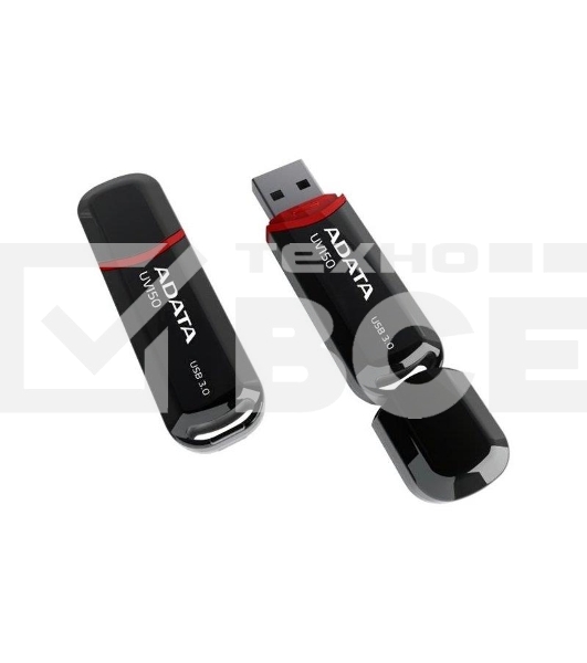 Флешка USB ADATA UV150 (AUV150-512G-RBK), 512Gb, USB 3.2, R/W 100/30, черный