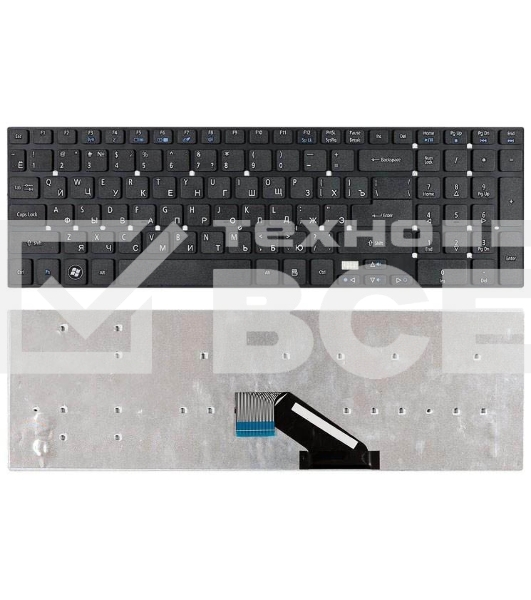 Клавиатура для ноутбука Acer Aspire 5755 5755G 5830 5830G 5830T E5-571 VN7-791 VN7-791G черная