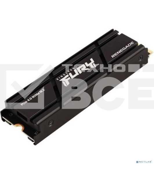 Накопитель SSD Kingston Fury Renegade, 1Tb, PCIe 4.0 x4, M.2 2280, NVMe, R/W 7300/6000, с радиатором