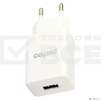 Сетевое зарядное устройство PERFEO с разъемом USB, 1А, белый, фото 1