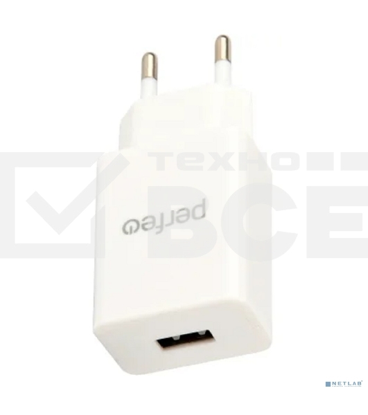 Сетевое зарядное устройство PERFEO с разъемом USB, 1А, белый