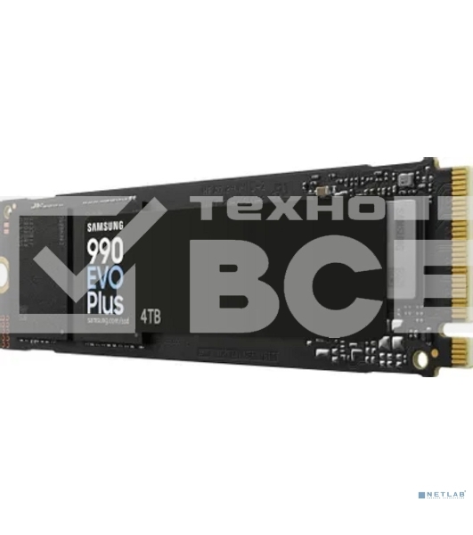 Накопитель SSD Samsung 990 EVO Plus, 4 ТБ, M.2 2280, PCIe 4.0 x4, NVMe 2.0, R/W 7250/6300